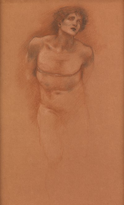 Estudio para la figura del Amor en "El Carro del Amor" de Edward Burne Jones