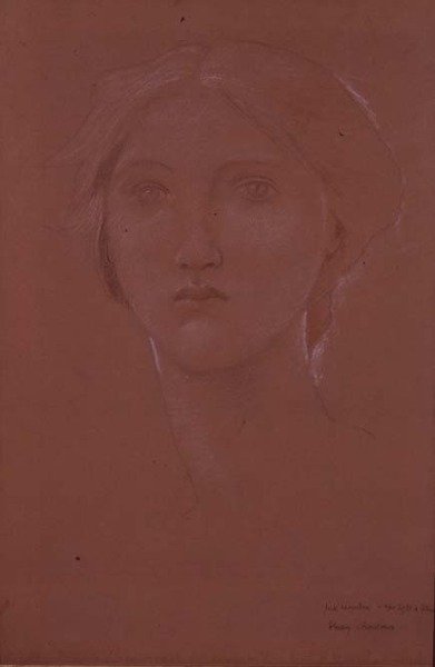 Estudio de Margaret Burne-Jones para 