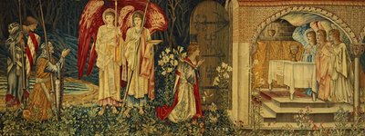 La consecución del Santo Grial por Sir Galahad, Sir Bors y Sir Percival de Edward Burne Jones