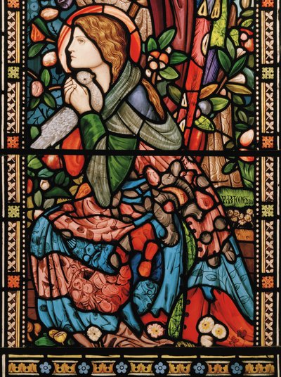 La Anunciación de Edward Burne Jones