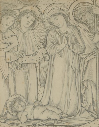 La Sagrada Familia, c.1874 de Edward Burne Jones
