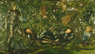 Los Caballeros y la Rosa de Espino, 1869 de Edward Burne Jones