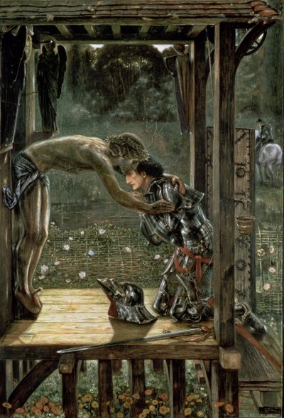 El caballero misericordioso, 1863 de Edward Burne Jones