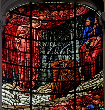 La Natividad y la Anunciación a los Pastores de Edward Burne Jones