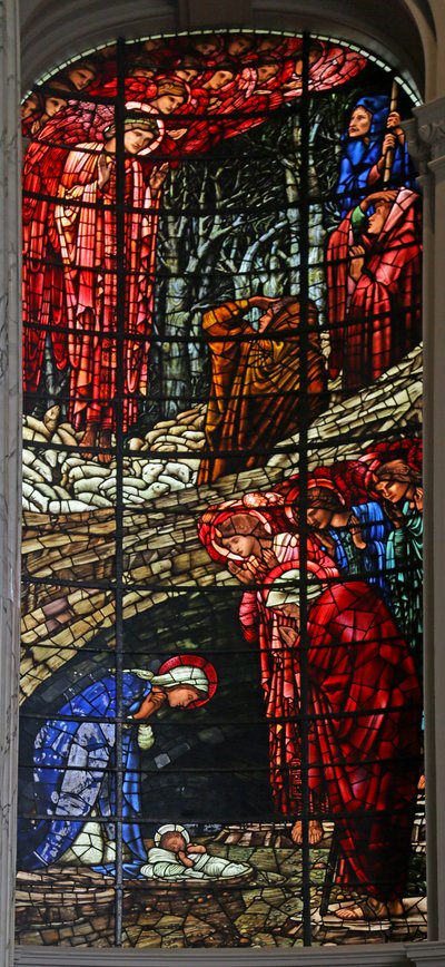 La Natividad y la Anunciación a los Pastores de Edward Burne Jones