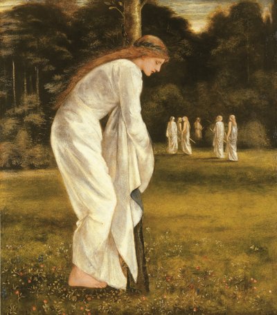 La princesa atada a un árbol de Edward Burne Jones