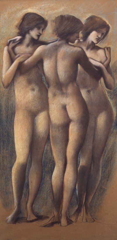 Las Tres Gracias, c.1885 de Edward Burne Jones