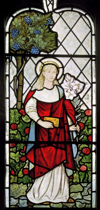 La Virgen María, 1873 de Edward Burne Jones