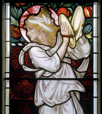 Waterford, San Miguel y Todos los Ángeles, Miriam (detalle), 1872 de Edward Burne Jones
