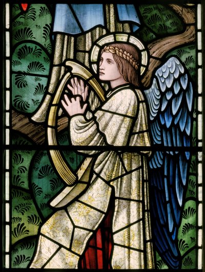 Ángeles del Paraíso, Músicos Ángeles (detalle) de Edward Coley and Dearle Burne Jones