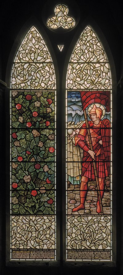 Follaje y Josué de Edward Coley and Dearle Burne Jones