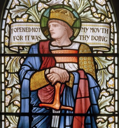 Rey Ethelbert (detalle) de Edward Coley and Dearle Burne Jones
