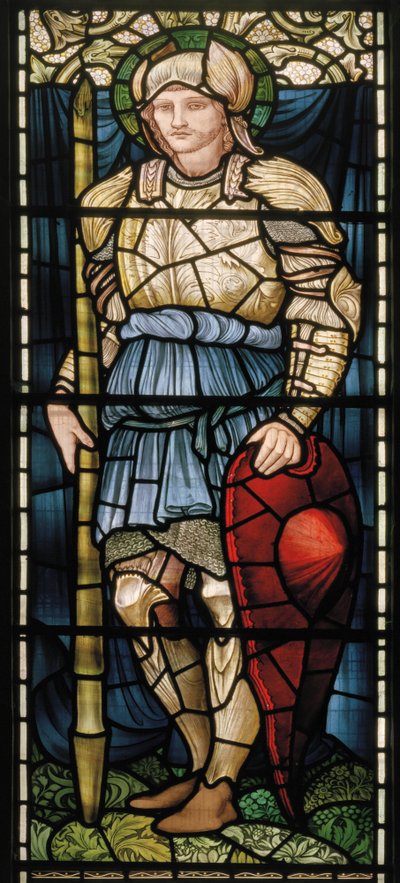 Wilden, All Saints, Morris & Co., Edward Burne-Jones, John Henry Dearle (1859-1932), San Jorge, Coraje, 1902-1914, Louisa, Alfred, Los Baldwin, Primer Ministro, Metodista, Worcestershire, Artes y Craf de Edward Coley and Dearle Burne Jones