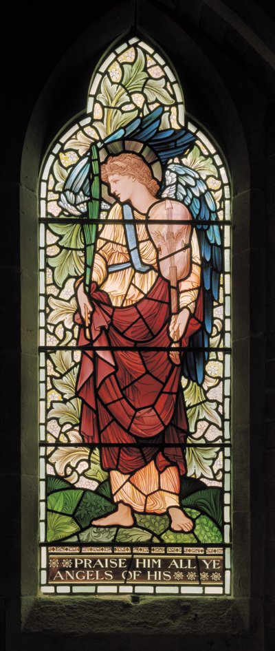 Ángel Músico de Edward Coley and Dearle Burne Jones