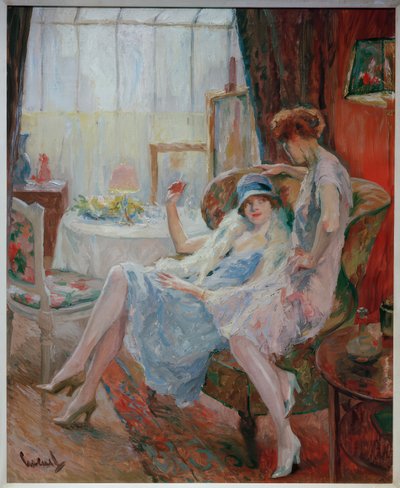 Visita al estudio de Edward Cucuel