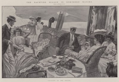 La temporada náutica en aguas septentrionales (litografía) de Edward Cucuel