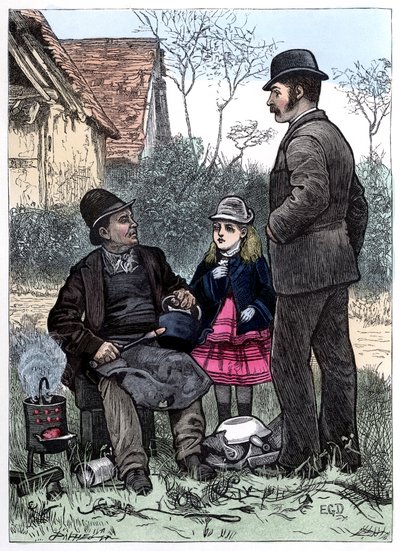 Recogiendo al gitano de Charles Dickens de Edward Dalziel