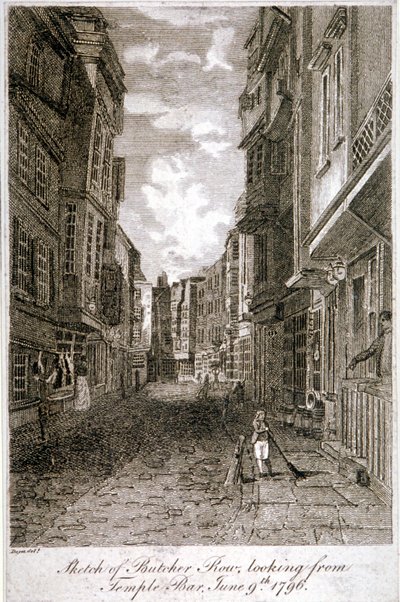 Butcher Row, Westminster, Londres de Edward Dayes
