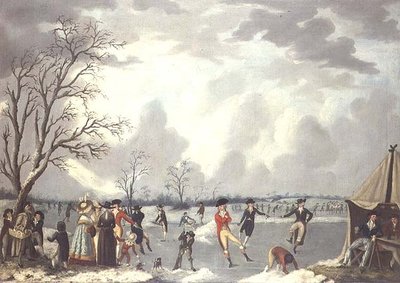 Escena de patinaje de Edward Dayes