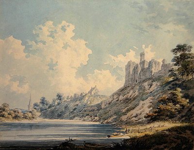 Castillo de Warkworth de Edward Dayes