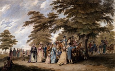 Un paseo en Hyde Park, 1796 de Edward Days