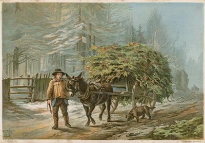 Un hombre guiando un burro de Edward Duncan