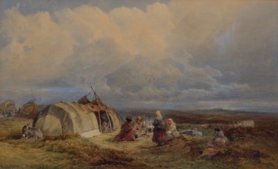 Campamento gitano, c.1863 de Edward Duncan