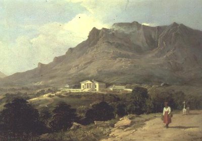 Paisaje en Mowbray, El Cabo de Buena Esperanza de Edward Duncan