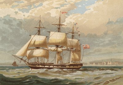 Hacia el exterior, en el Támesis frente a Gravesend de Edward Duncan