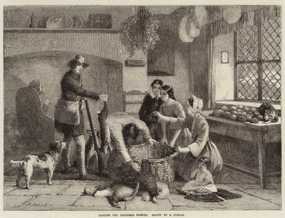 Empacando la Cesta de Navidad de Edward Duncan