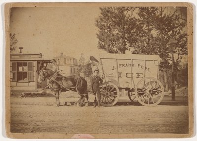 J. Vagón de hielo de Frank Pope,c. 1885 (foto) de Edward Edwards