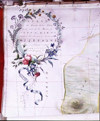 Cartucho Descriptivo de un Plano del Señorío de Alton Barns Perteneciente a New College, Oxford de Edward Eyre