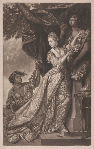 Lady Elizabeth Keppel y un sirviente de Edward Fisher