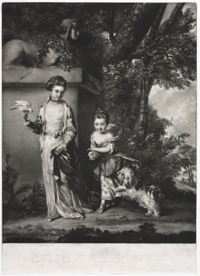 Las damas Amabel y Mary Jemima Yorke, c. 1761 de Edward Fisher