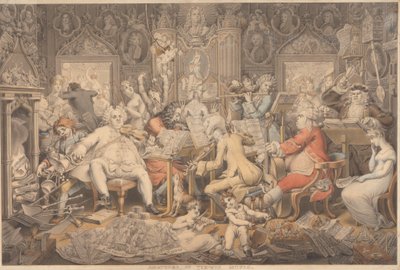 Aficionados a la música de peluca de tinte de Edward Francis Burney