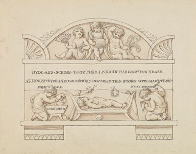 Diseño del monumento a Dyde y Scribe de Edward Francis Burney
