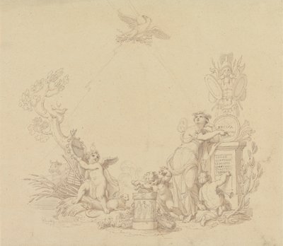 Diseños de ilustraciones para obras de Beethoven de Edward Francis Burney