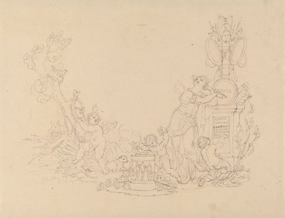 Diseños de ilustraciones para obras de Beethoven de Edward Francis Burney