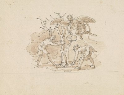 Tontos plantando un árbol de Edward Francis Burney