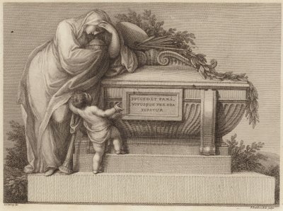 Boleto funerario de Sir Joshua Reynolds de Edward Francis Burney