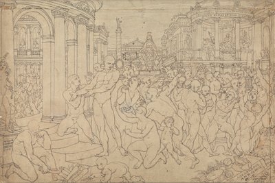 Estudio bruto para San Pablo en Éfeso de Edward Francis Burney