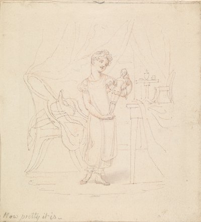 Ilustración para La nueva muñeca: qué bonita es de Edward Francis Burney