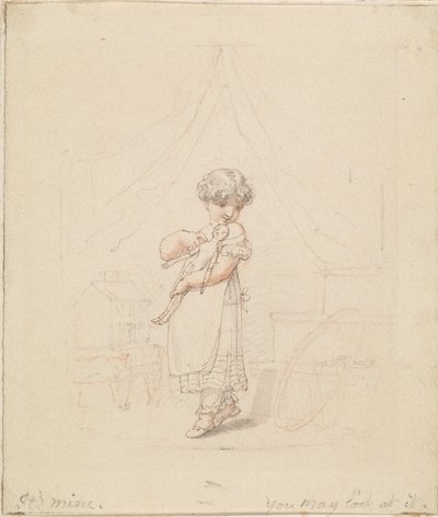 Ilustración para La muñeca nueva: Es mía, puedes mirarla de Edward Francis Burney