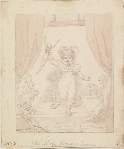 Ilustración para La nueva muñeca: La muñeca traída a casa de Edward Francis Burney