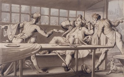 John Gilpin en el barco de paso de Uxbridge de Edward Francis Burney