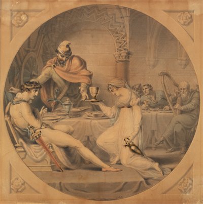 MacBeth: La Escena del Banquete - MacBeth, Acto II, Escena IV de Edward Francis Burney