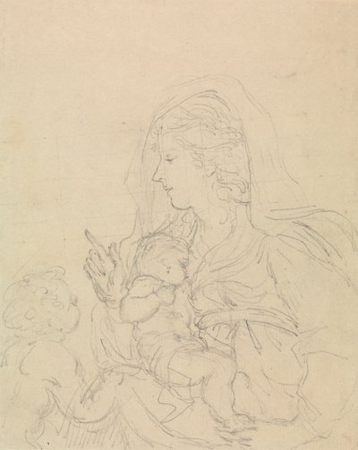 Virgen con el Niño de Edward Francis Burney
