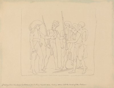 Armas en manos de los indios de Edward Francis Burney