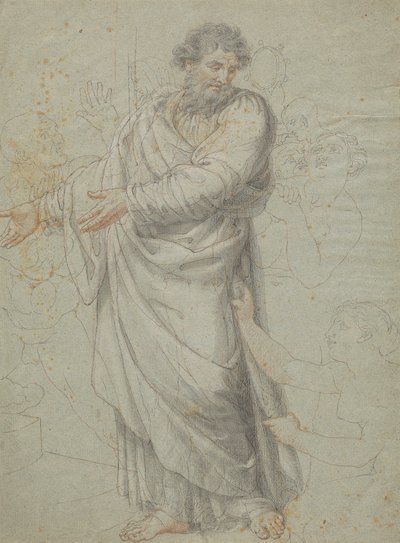 Estudio para la figura de San Pablo de Edward Francis Burney