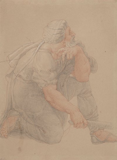 Estudio para el mago de Edward Francis Burney
